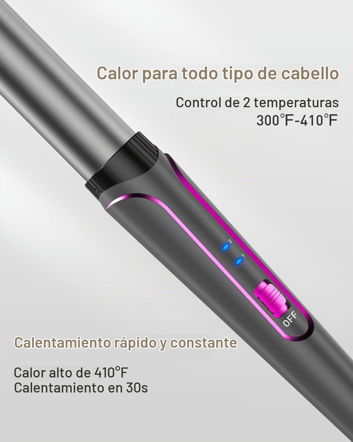 Waver - Varita rizadora BESTOPE PRO 5 en 1 con 3 barriles para muje...