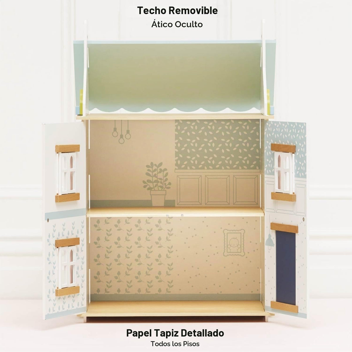 Le Toy Van \u2013 Casa de Muñecas de Madera Blue Belle | Juego de C...