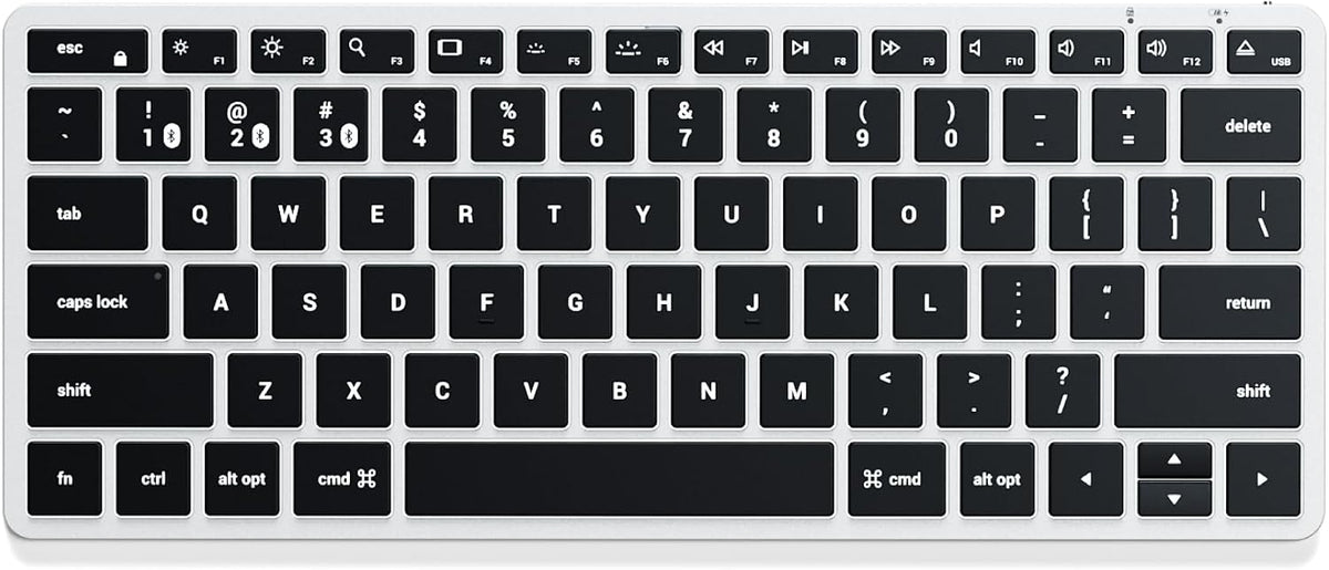 Teclado retroiluminado Bluetooth Satechi Slim X1, sincronización mu...
