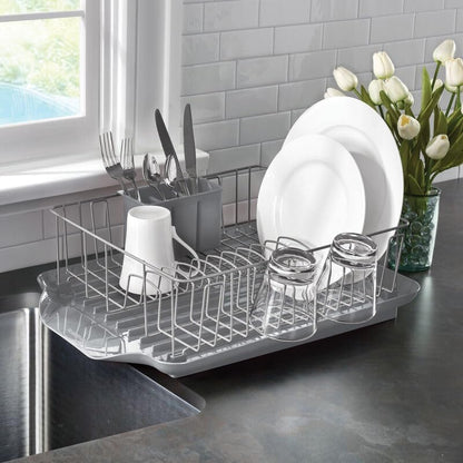 Farberware Juego de escurridor de platos de 3 piezas, resistente al...