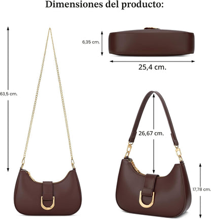 KKXIU Bolso de Hombro para Mujer Bolso de Moda para Todos los días...