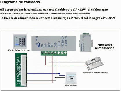 Cerradura de puerta electrónica del modo del NC de la cerradura elé...