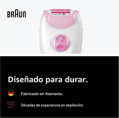 Braun Silk-épil 3 3-270, Depiladora para mujer para depilación de l...