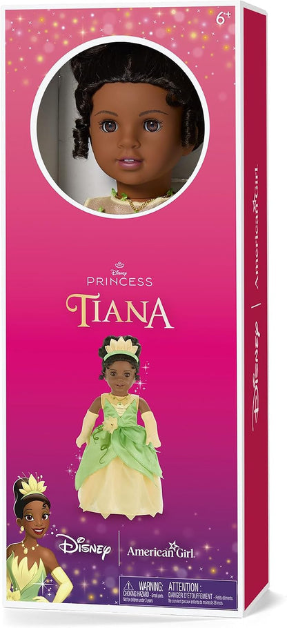 American Girl, Disney, princesa Tiana, muñeca de 18 pulgadas, cabel...