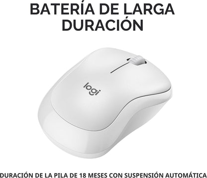 Logitech Ratón inalámbrico Bluetooth silencioso compacto M240 - Bla...