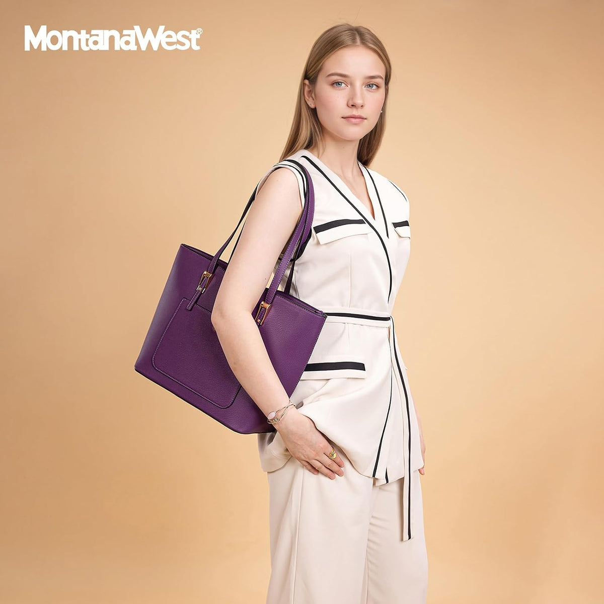 Montana West - Juego de 3 piezas de bolsos para mujer: bolso de man...