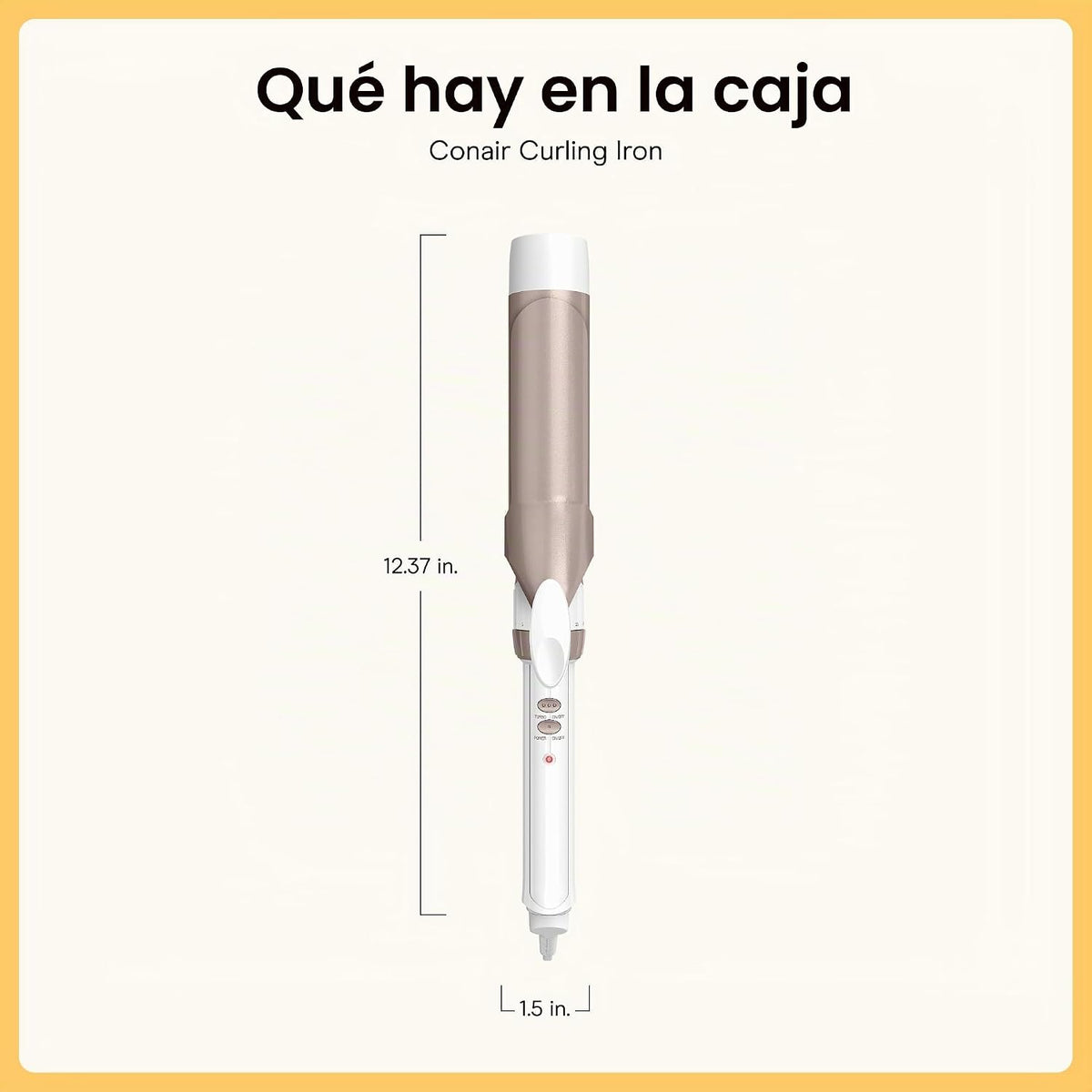 Conair - Plancha rizadora, doble cerámica, barril de 1 1\/2 pulgada...