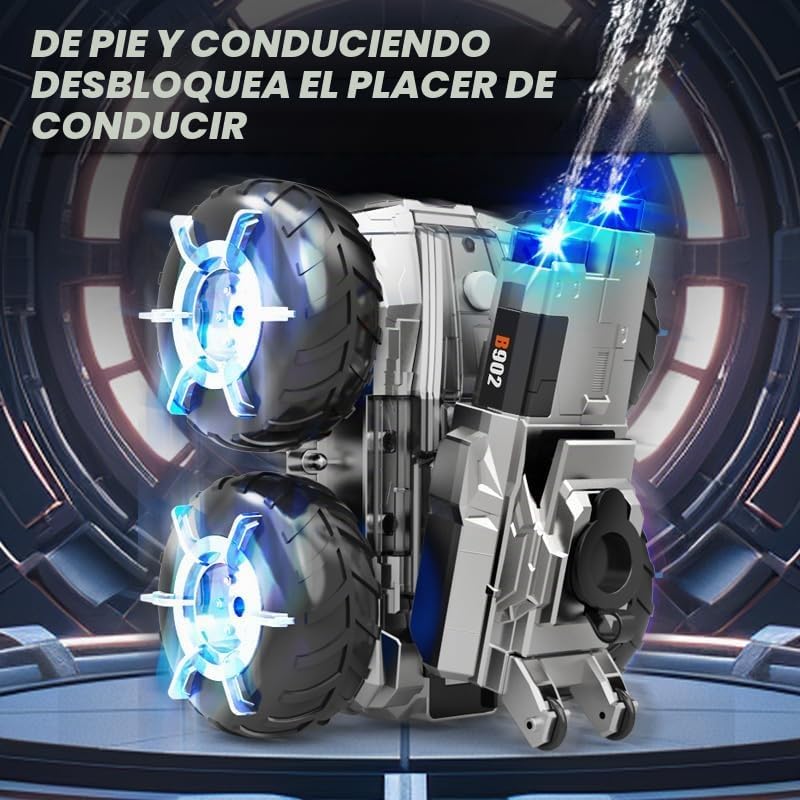 ATHLERIA - Coche de control remoto anfibio con pistola de agua | Co...