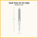 Conair Rizador de barril XL de doble cerámica de 1 ¼ pulgadas, azul...