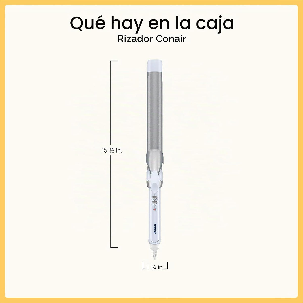 Conair Rizador de barril XL de doble cerámica de 1 ¼ pulgadas, azul...