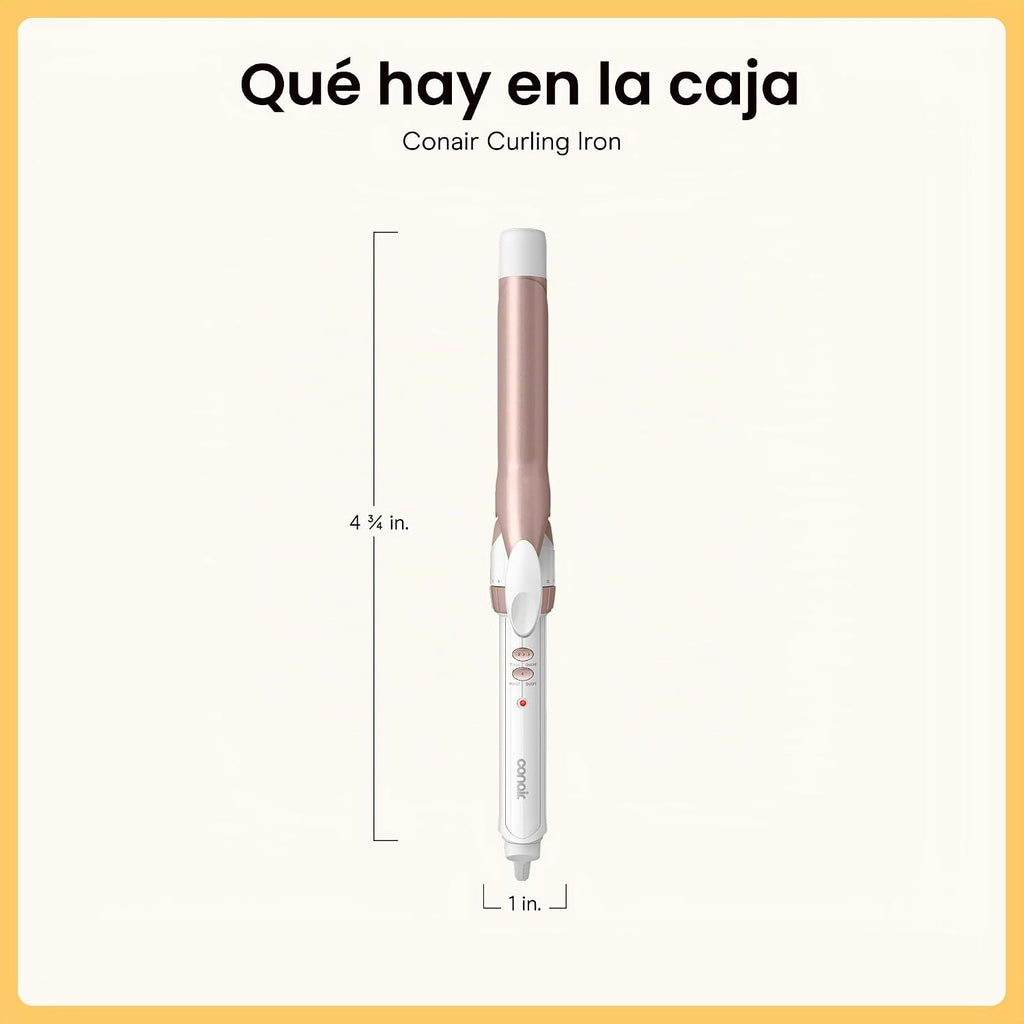 Conair - Plancha rizadora de cerámica doble, barril de 1 pulgada |...