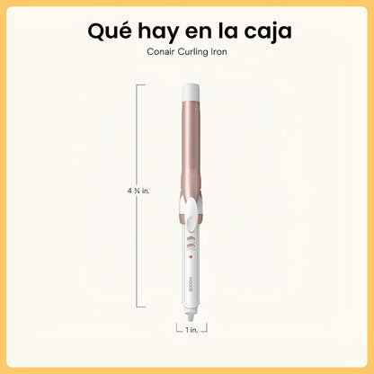 Conair - Plancha rizadora de cerámica doble, barril de 1 pulgada |...