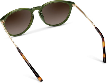 WearMe Pro Gafas de sol polarizadas redondas para mujer, protección...