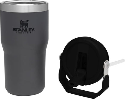 Stanley IceFlow - Vaso con pajilla abatible, asa y tapa giratoria,...