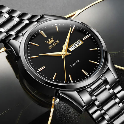 OLEVS Relojes para hombre Relojes de cronógrafo de fácil lectura lu...