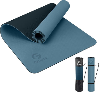 Gruper Esterilla de yoga antideslizante y ecológica con correa de |...