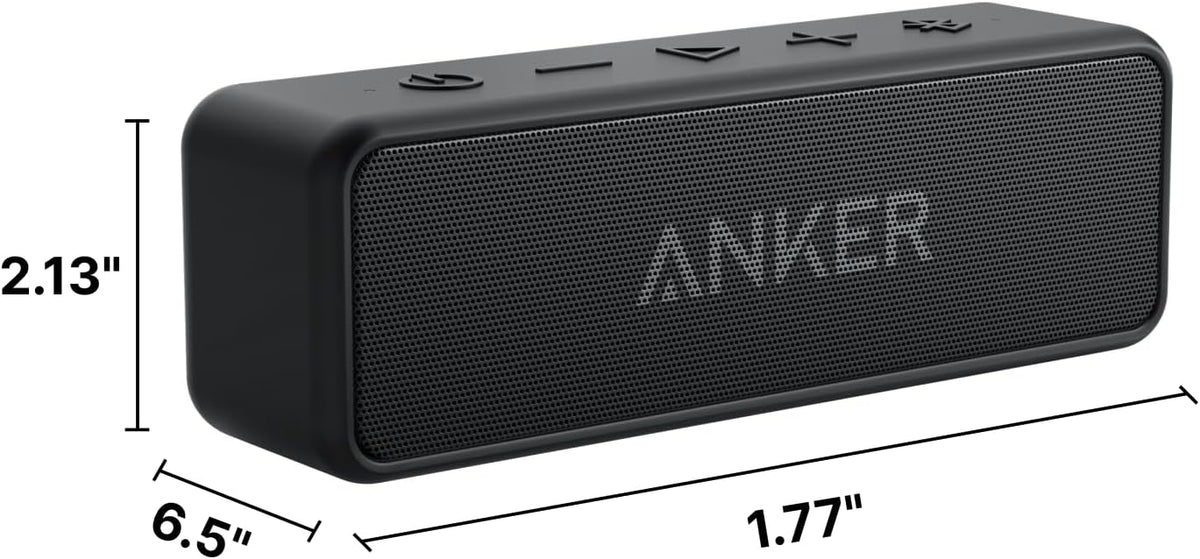 Anker Soundcore 2 Altavoz Bluetooth portátil, 24 horas de reproducc...