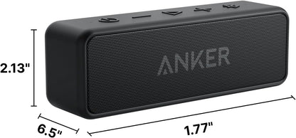 Anker Soundcore 2 Altavoz Bluetooth portátil, 24 horas de reproducc...