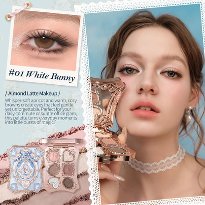 Flower Knows Bunny Garden - Paleta de maquillaje de 6 colores, colo...