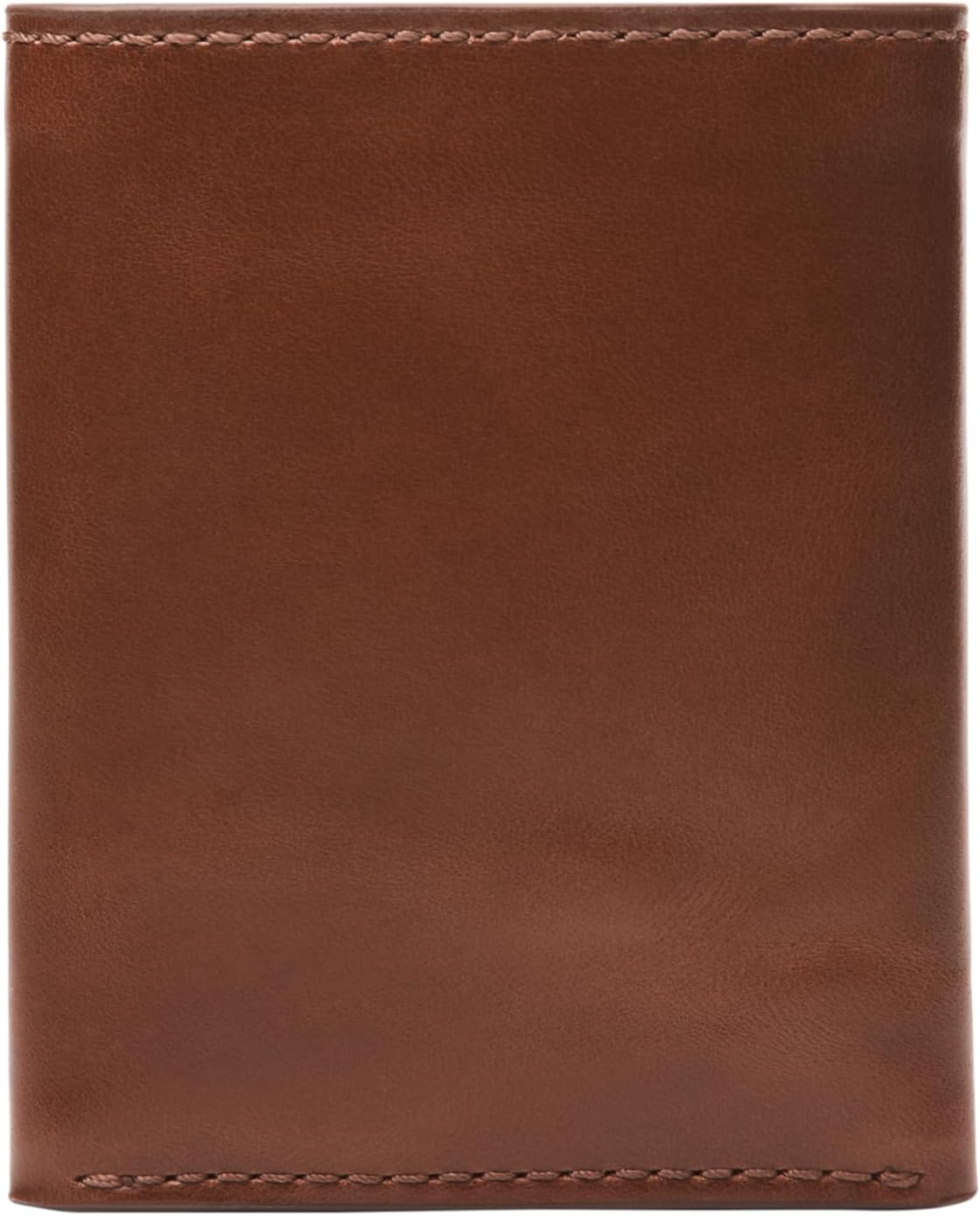 Fossil Billetera para hombre, billetera triple de cuero Hayes para...