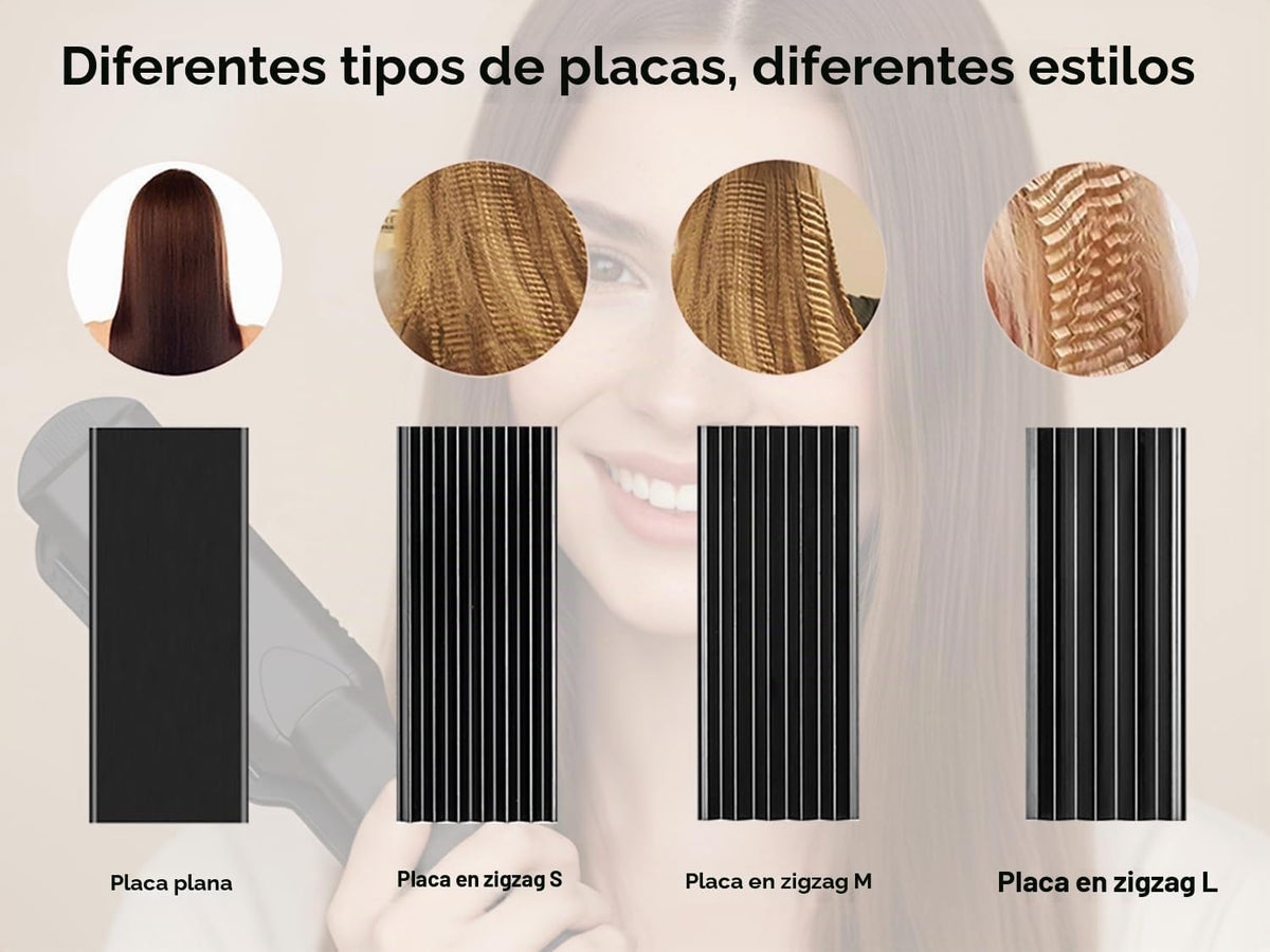Pulla Crimpadora de pelo para mujer, herramienta de crimpado de cer...