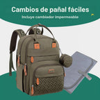 BabbleRoo Mochila para pañales \u2013 Bolsa de viaje para Baby Esse...