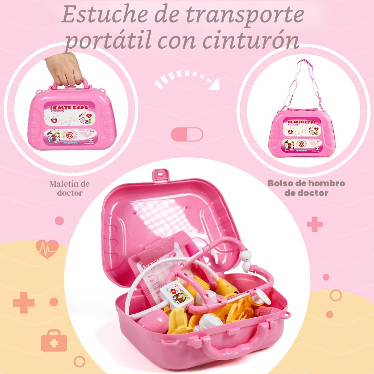 Meland Kit médico con cachorro para niños, juguete de simulación de...