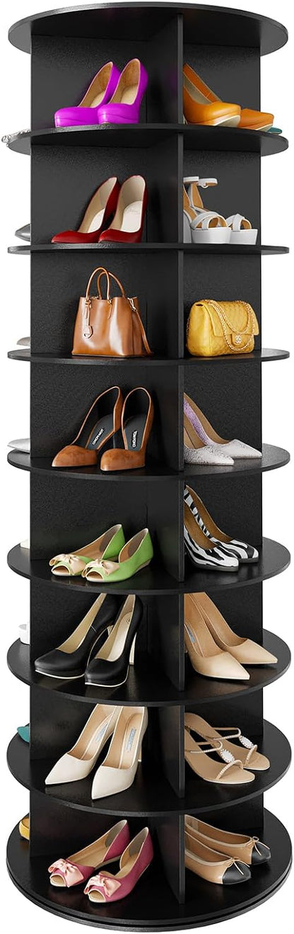 SpaceAid torre giratoria de 8 niveles para zapatos, exhibidor de za...