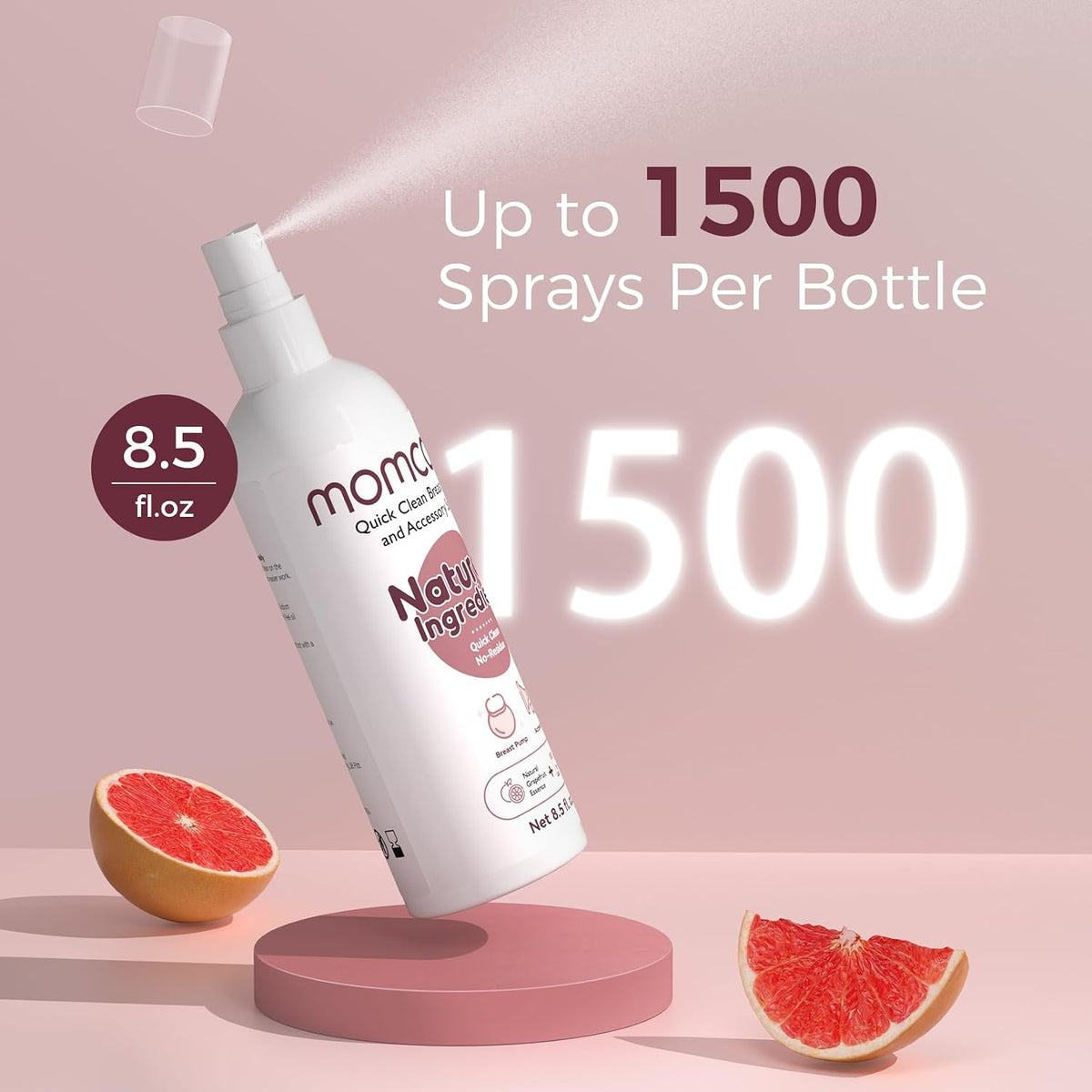 Momcozy Spray de limpieza para extractor de leche eléctrico, elimin...