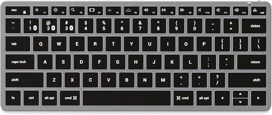 Teclado retroiluminado Bluetooth Satechi Slim X1, sincronización mu...