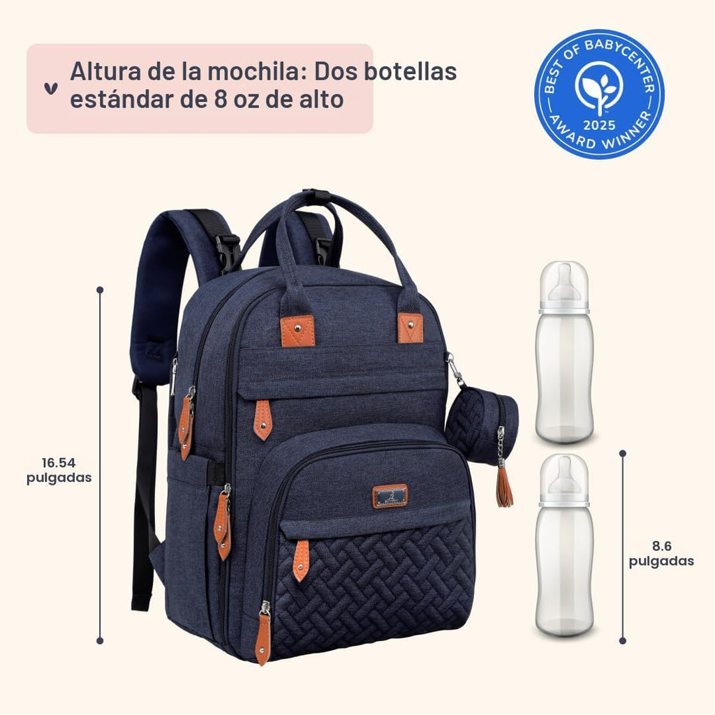 BabbleRoo Mochila para pañales \u2013 Bolsa de viaje para Baby Esse...