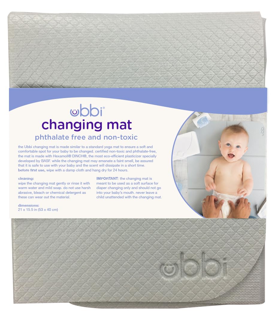 Ubbi Tapete para cambiar pañales para bebé, suave y cómodo, accesor...