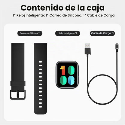 Relojes inteligentes para hombre, Android y iPhone, 1.8 pulgadas HD...