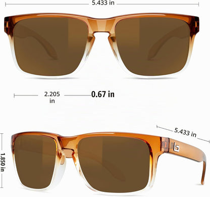 BNUS Corning Gafas de sol con lentes de vidrio para hombres y mujer...