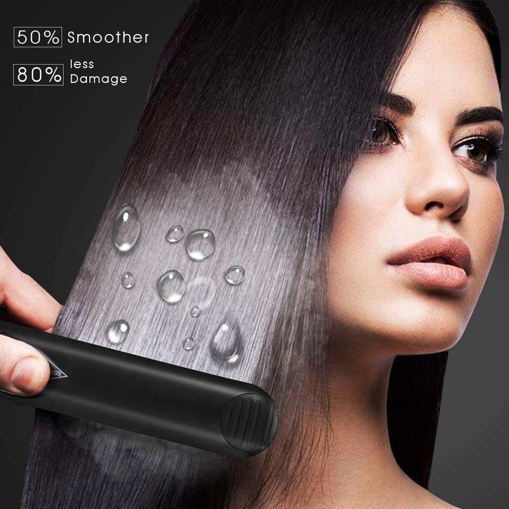DORISILK Plancha de vapor para cabello, plancha de vapor profesiona...