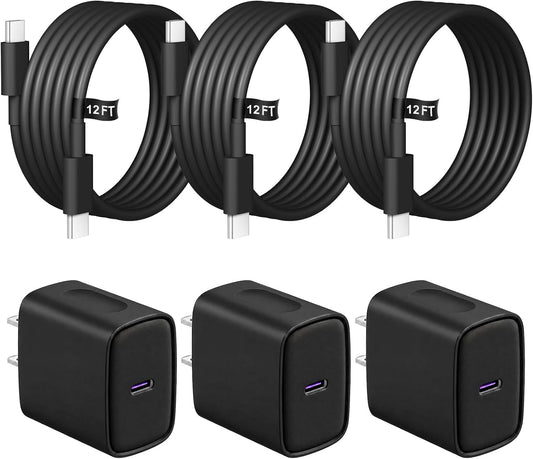 Cargador de carga rápida para iPhone 18, 17, 16, 15, paquete de 3 u...