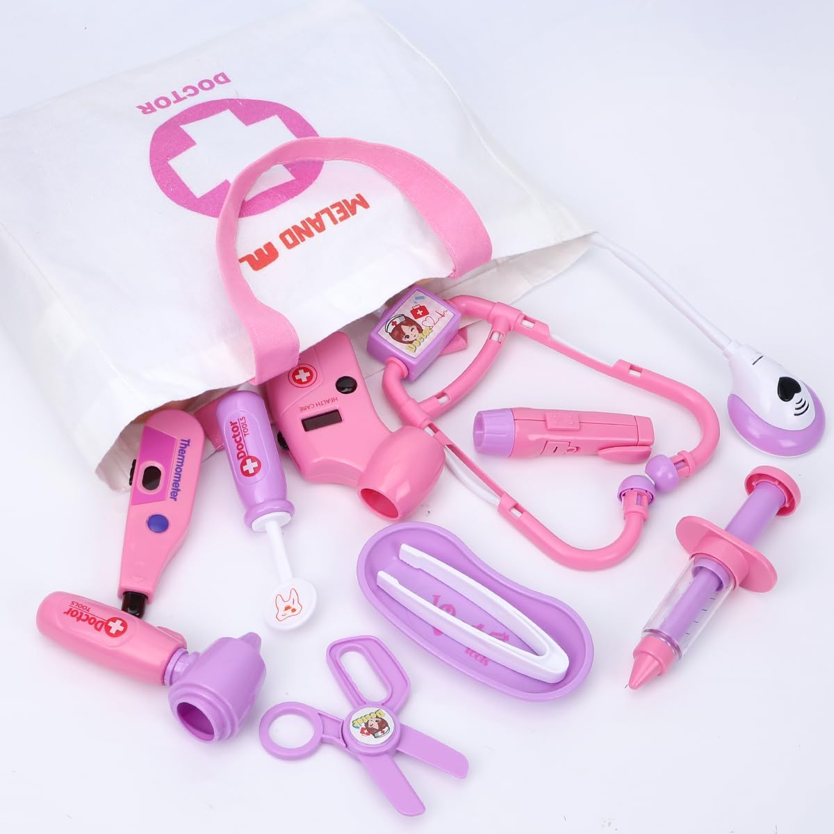 Meland Doctor Kit con cachorro para niñas, juguete de simulación re...