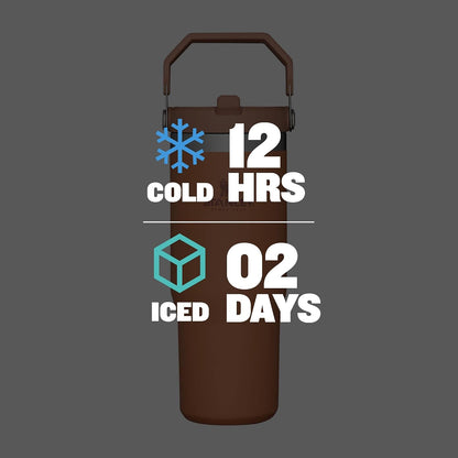 STANLEY IceFlow - Vaso de acero inoxidable, botella de agua aislada...