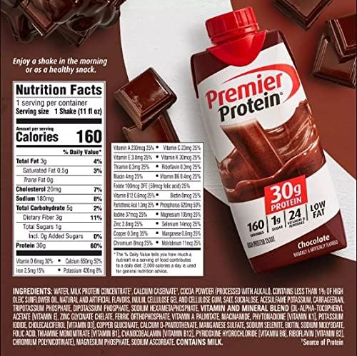 Premier Protein Batido de alto contenido en proteínas, chocolate, 1...