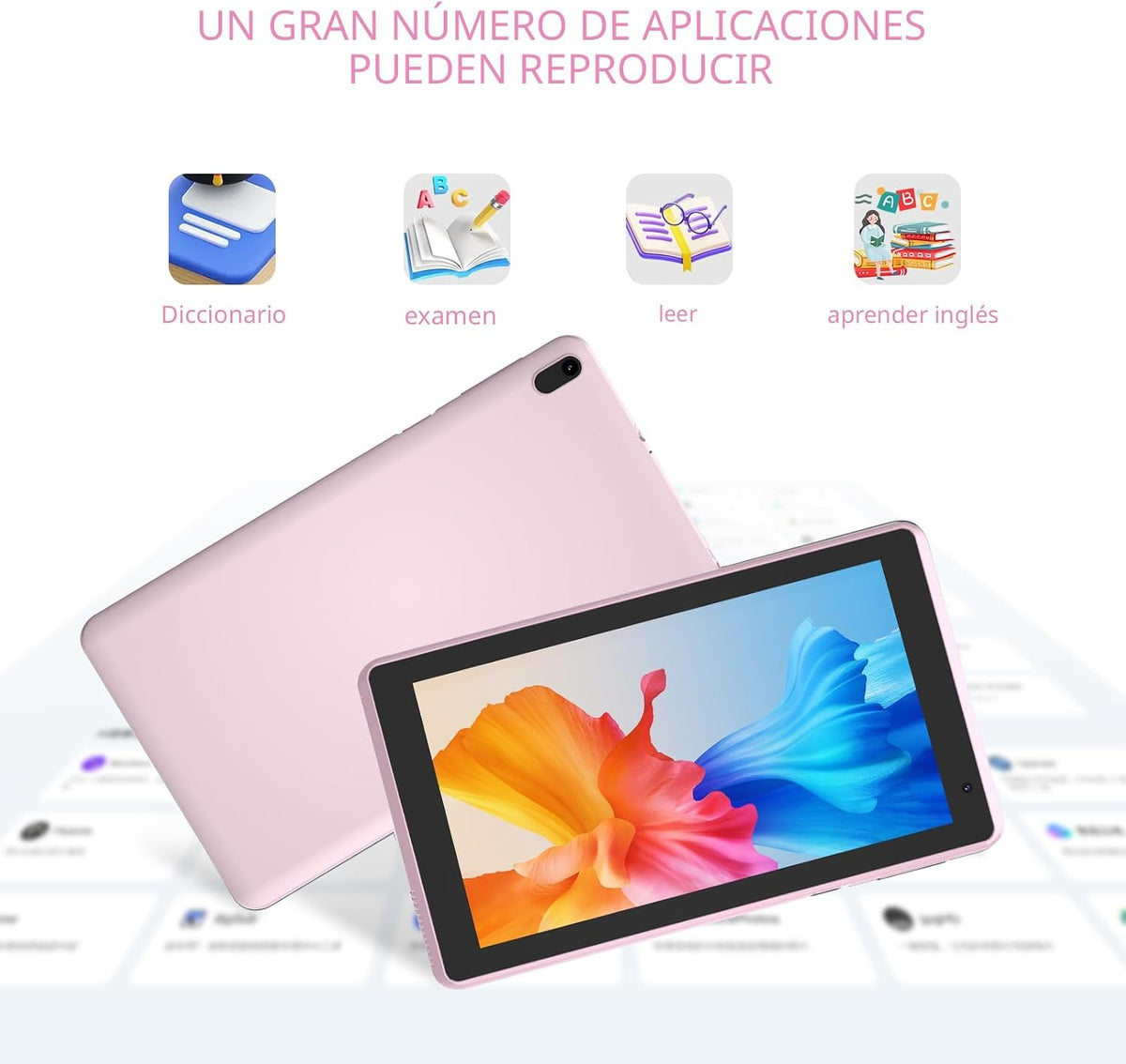 IWEGGO Tablet Android 14 con funda, 7 pulgadas 8 GB RAM+32 GB ROM\/...