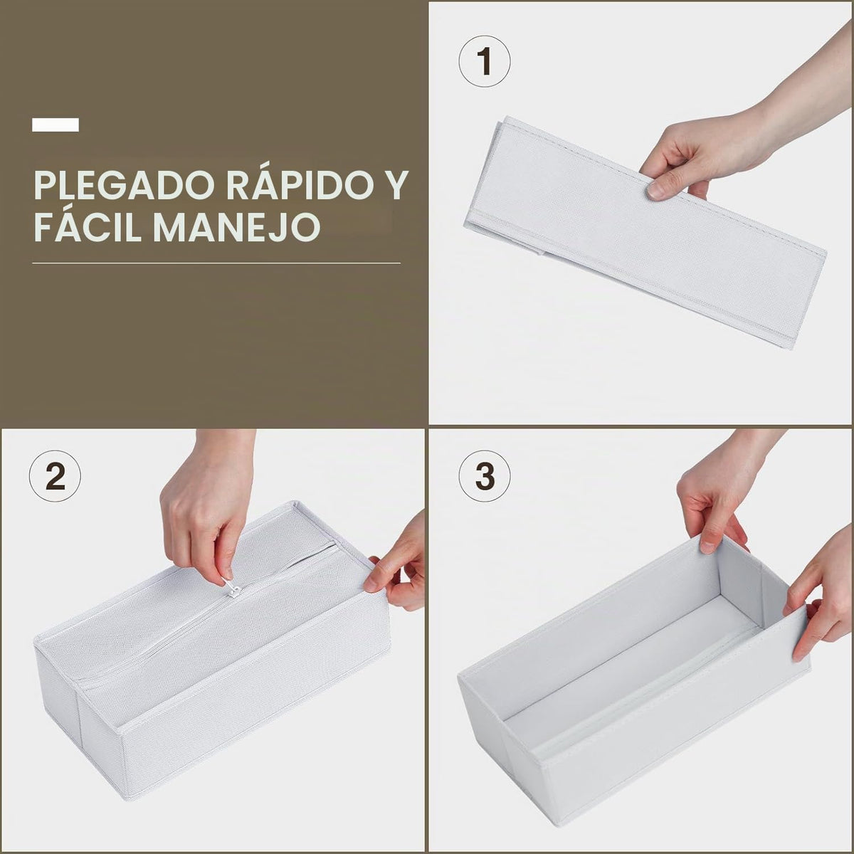 DIMJ Organizador de cajones para ropa, paquete de 18 unidades, orga...