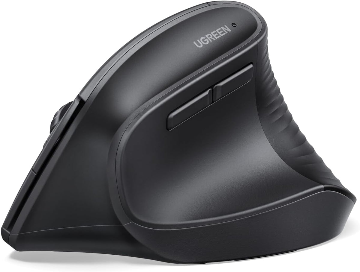 UGREEN - Ratón inalámbrico ergonómico, Bluetooth y 2.4G inalámbrico...