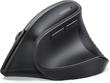 UGREEN - Ratón inalámbrico ergonómico, Bluetooth y 2.4G inalámbrico...