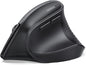 UGREEN - Ratón inalámbrico ergonómico, Bluetooth y 2.4G inalámbrico...