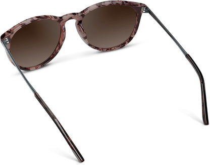 WearMe Pro Gafas de sol polarizadas redondas para mujer, protección...