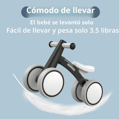 SEREED Bicicleta de equilibrio para bebés de 1 año, bicicleta de eq...