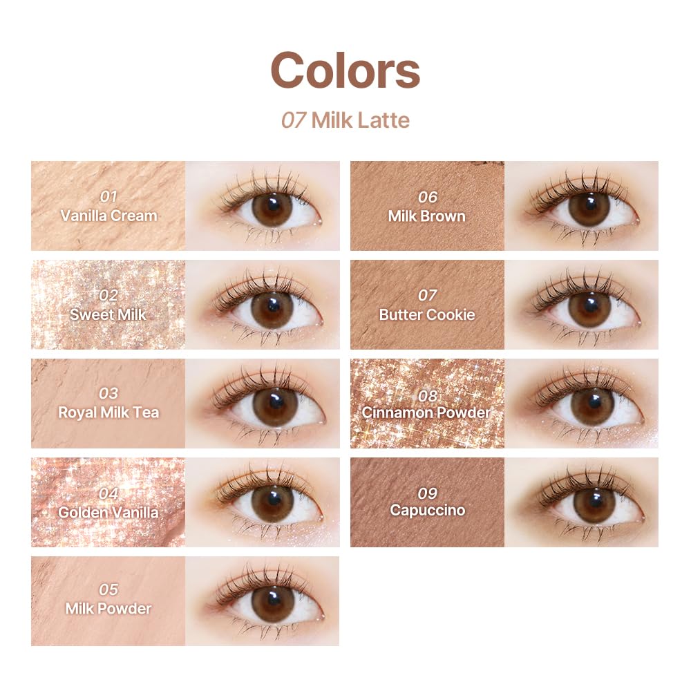Paleta de sombras dasique #07 Milk Latte