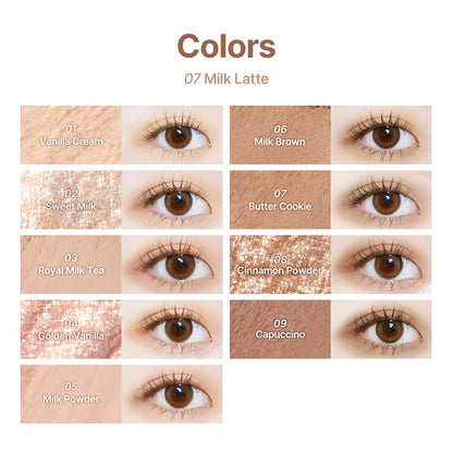 Paleta de sombras dasique #07 Milk Latte