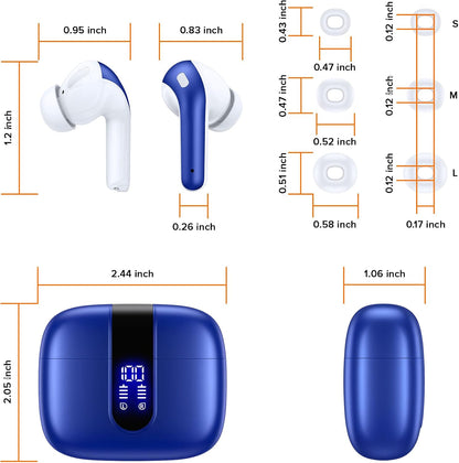 TAGRY Auriculares Bluetooth Verdaderamente Inalámbricos Auriculares...