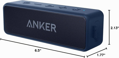 Anker soundcore 2 Altavoz Bluetooth portátil, sonido estéreo, IPX7...